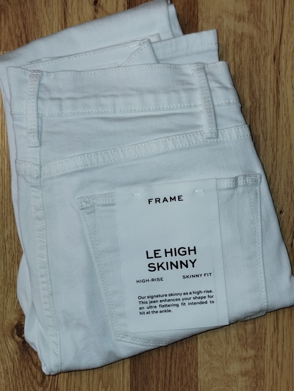 Frame Denim White Le High Skinny Jeans